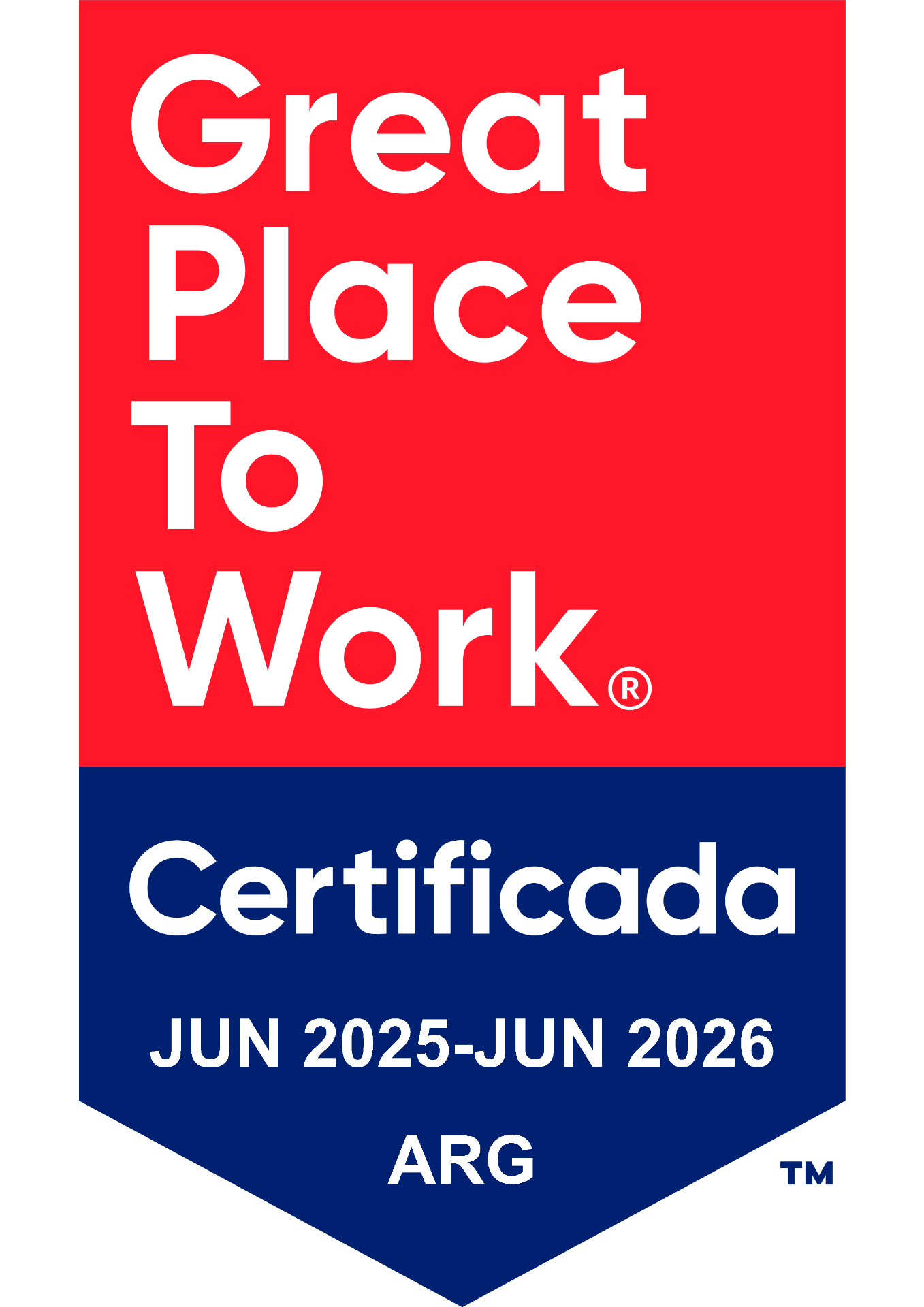 Great Place to Work Certificada - Argentina Jun 2025-Jun 2026